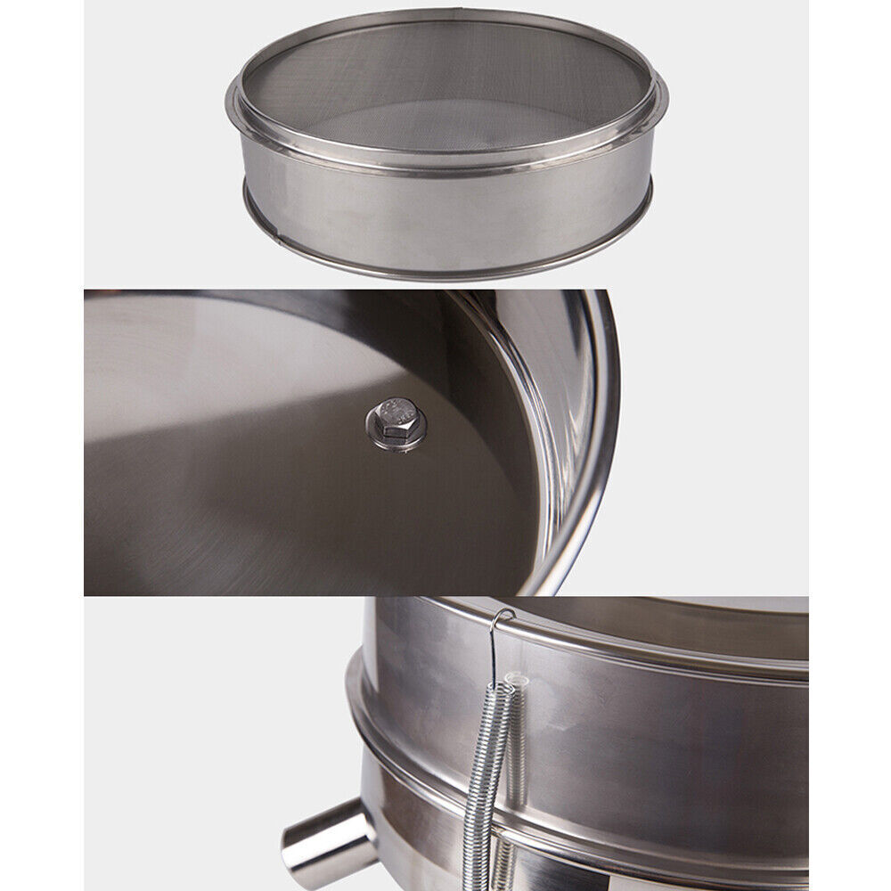 110V Electric Sieve Mechanical Vibrating Food Flour Sifters Powder Shaker Vibrating Sieve Machine