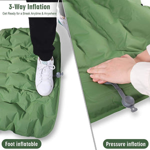Waterproof Camping Sleeping Pad Inflatable Sleeping Air Mattress Mat with Pillow