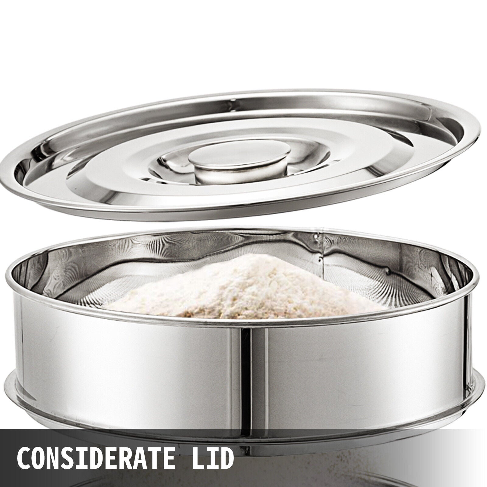 110V Electric Sieve Mechanical Vibrating Food Flour Sifters Powder Shaker Vibrating Sieve Machine