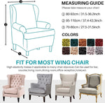 Wingback Chair Cover Stretch Armchair Sofa Slipcover Wing Chair Covers