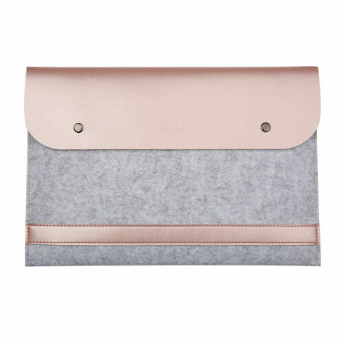 New Leather Sleeve Case Bag Laptop Cover For Macbook Pro Air 15.4"