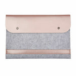New Leather Sleeve Case Bag Laptop Cover For Macbook Pro Air 15.4"