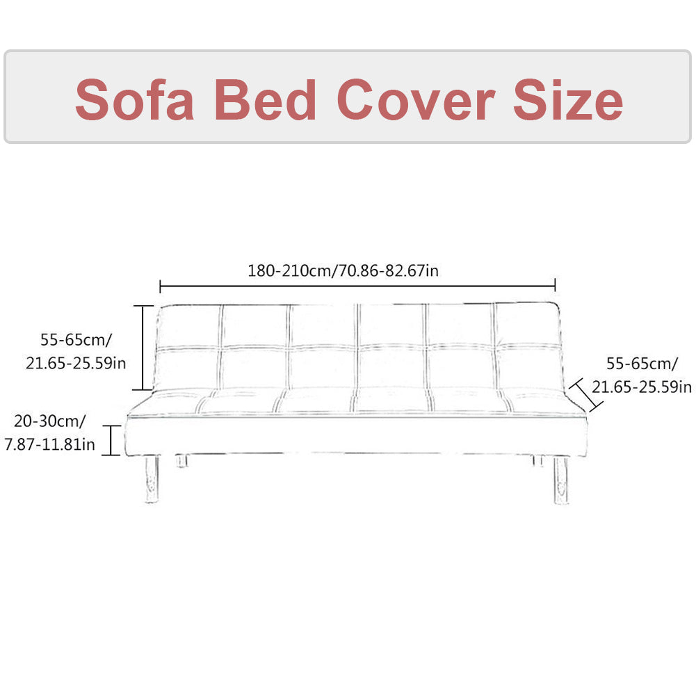 Slipcover Armless foldable sofa cover elastic washable fabric couch sofa bed furniture protector slipcover