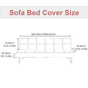 Slipcover Armless foldable sofa cover elastic washable fabric couch sofa bed furniture protector slipcover