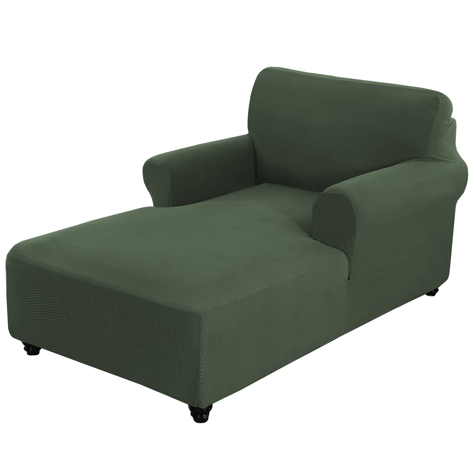 Chaise Lounge Cover Stretch Chaise Chair Covers for Living Room Chaise Slipcover with Double Arm