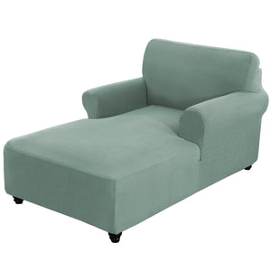 Chaise Lounge Cover Stretch Chaise Chair Covers for Living Room Chaise Slipcover with Double Arm